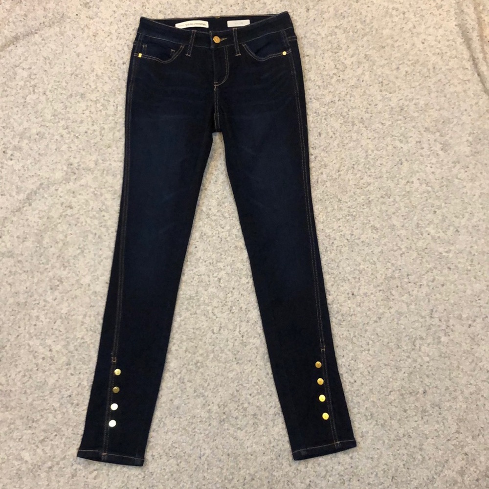 Pilcro Letterpress 25 Twisted Seam Snap Ankle Jean